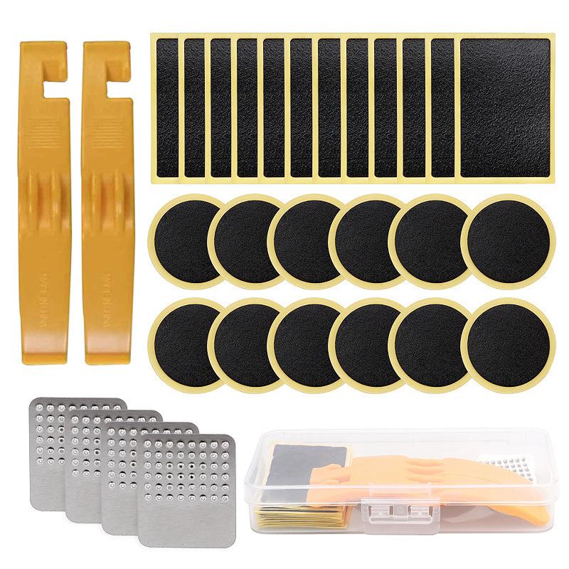 Bicycle Glue-free Tire Repair Piece, Tire Pry Rod Repair Set, Bicycle Quick Tool Set Box