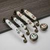 Zinc Zinc Zinc Alloy Drawer Knobs Bronze Wardrobe Door Handle Fashion Ceramic Cabinet Handles  Closet Dresser
