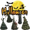 Halloween Ghost Witches Decorations Horror Props Garden Ornament Resin Craft