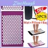 Base Acupressure Yoga Massage Mat  Pillow Spiky Pain Stress Soreness Relax Body