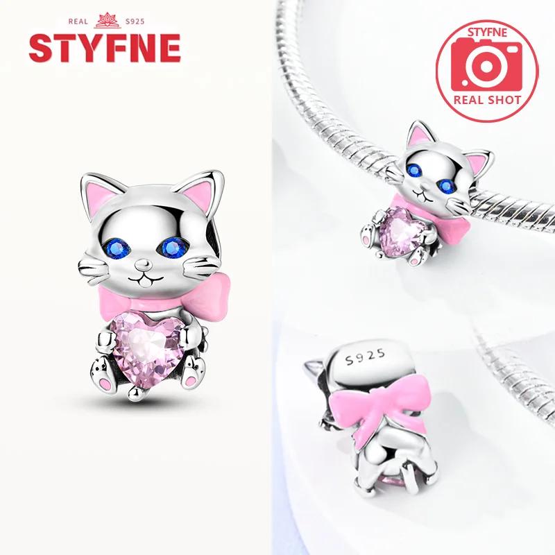 Copper Colors Animal Series Heart Beads Diy Jewelry Bear Cat Dog Beads Fit Original Bracelet Diy Fine Jewelry Gift For Women