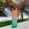 1000ml Gradient Matte Water Bottle Summer Outdoor Sports Convenient Water Bottle Outdoor Sports Fitness Drinking Water Tool