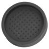 Rund Silikon Kaffetampermatta Mjuk Värmebeständig Bärbar Kaffetamperdyna för Hem Svart