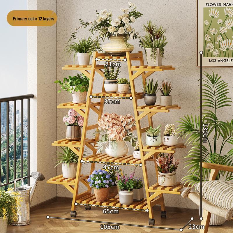 Multi-Layer Indoor Flower and Plant Rack for Balcony and Living Room