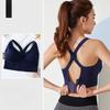 Women'S High-Support Wireless Sports Bra - Comfortable, Breathable, Shockproof with Removable Pads & Crisscross Back Design