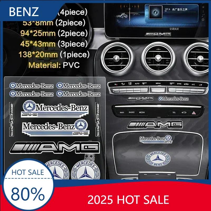 Hot 2025 For AMG W124 2025 GLC GLK Hot Hot 1set Car Badge Sticker Car Decoration Decal For Mercedes Benz W204 W124 W201 W202 W21