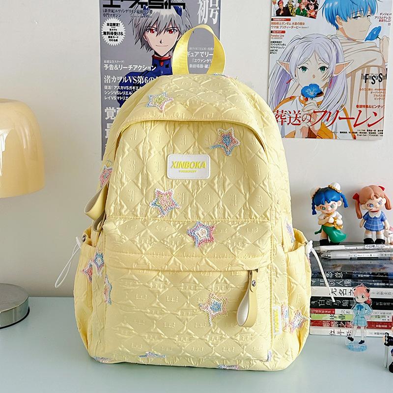 Lightweight Backpack Female Cute Niche Going Out Travel Style High School Students Junior High School Girls Large Capacity Schoolbag