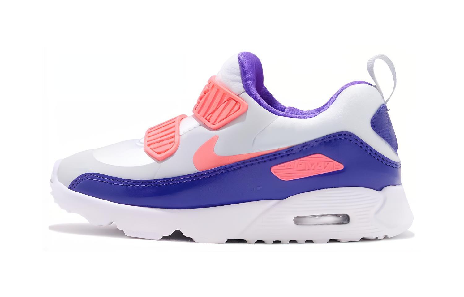 

Nike Air Max Tiny 90 Comfortable Low top Kids Running Shoes White Blue Orange Children Aged 3 7 Years Old 881926-005 32