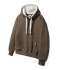 [Double Cotton/Fleece-Lined] Color Block Plain Oversized Hoodie Avh857 (4 Colors) (Type A)