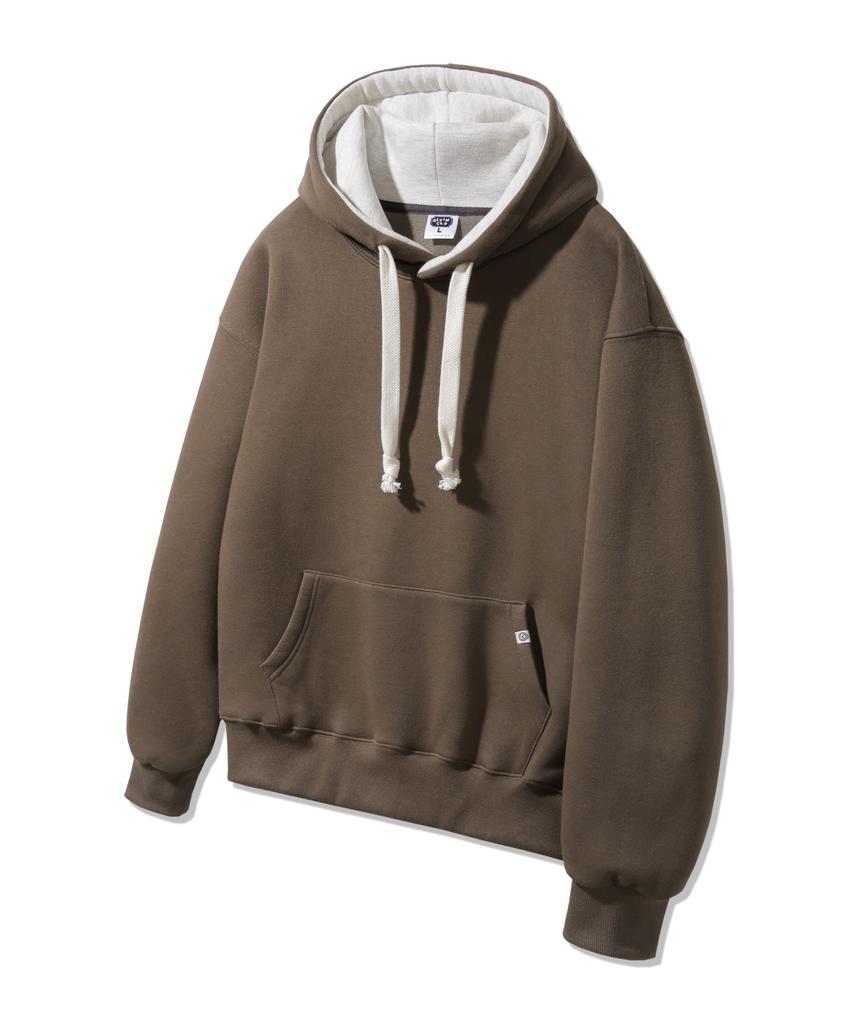 [Double Cotton/Fleece-Lined] Color Block Plain Oversized Hoodie Avh857 (4 Colors) (Type A)