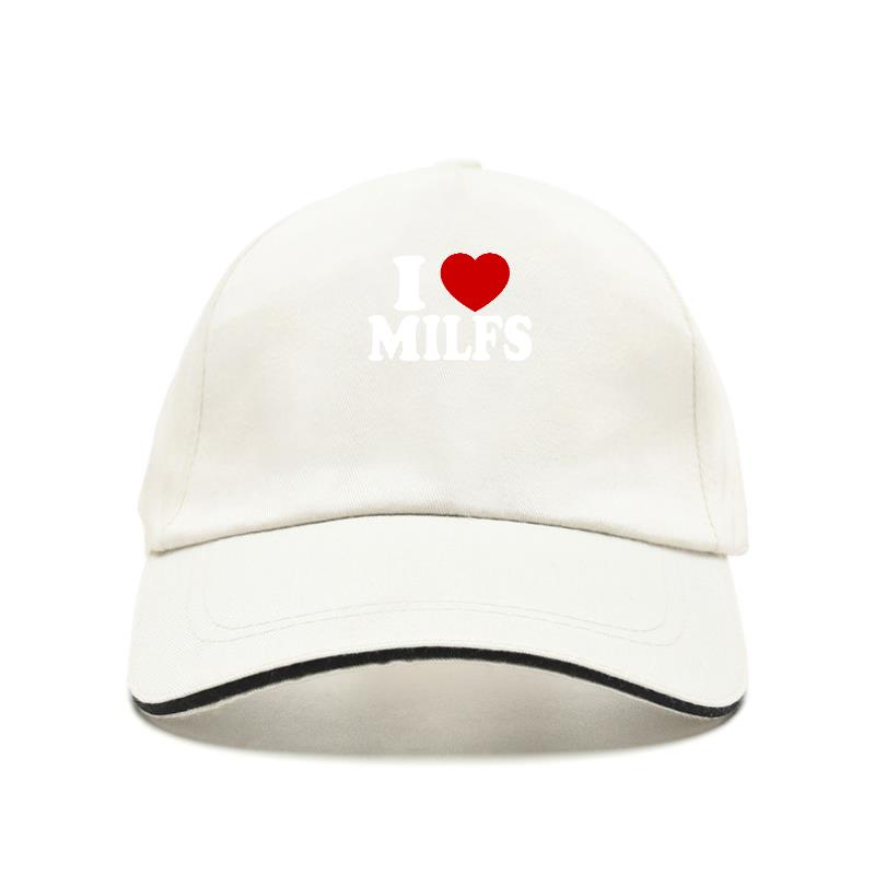 Ich liebe MILFS Ich liebe heiße Mütter Aufdruck Baseballkappe Lässig Unisex Damenhut verstellbar Sommer Truckerhüte Gorras