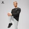 KELME Spring Cotton-Feel Quick-Dry Long Sleeve Sports T-Shirt Running Football Training Long Sleeve Sportswear Agate