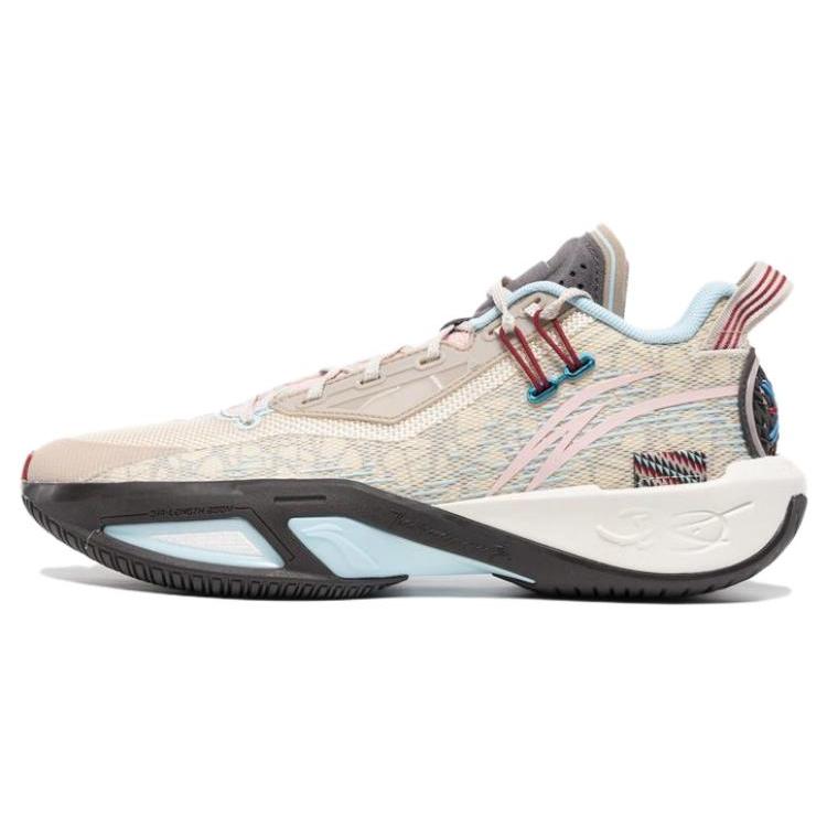 

Li Ning Fission 9 Comfortable Textile, TPU Cushioning, Wear Resistant Low top Basketball Shoes Men s Beige ABPU003-3 43