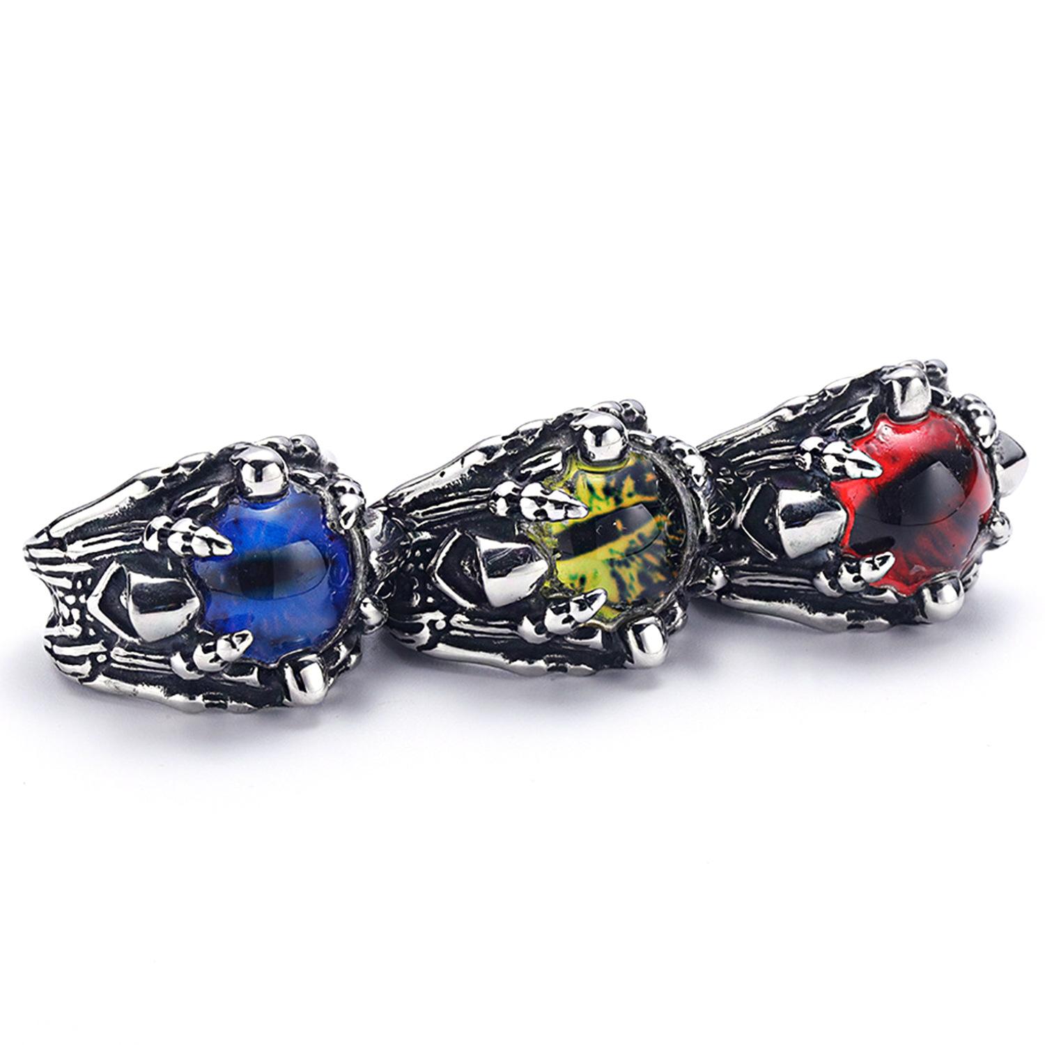 

Retro Dark Wind Wizard Ghost Eye Men s Ring Jewelry
