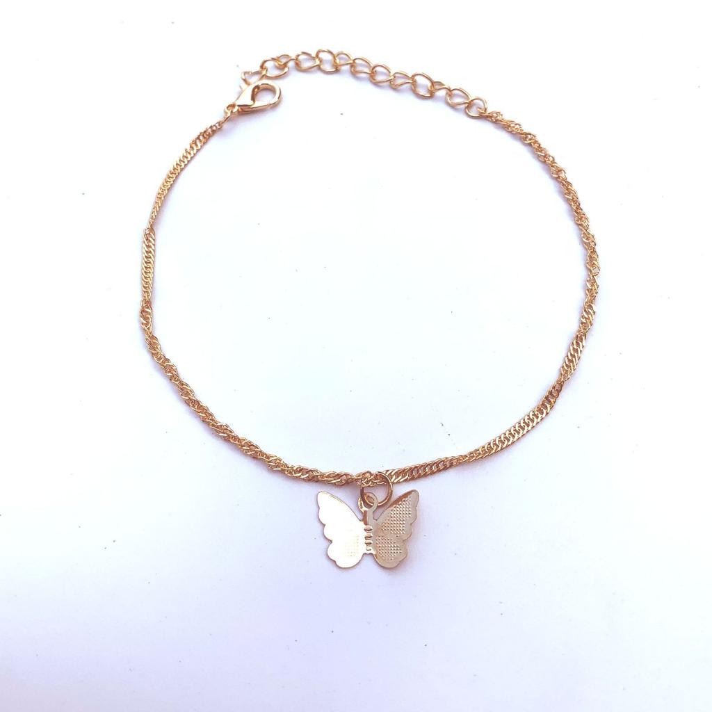 Hot-selling new foot accessories, summer simple butterfly anklet, female