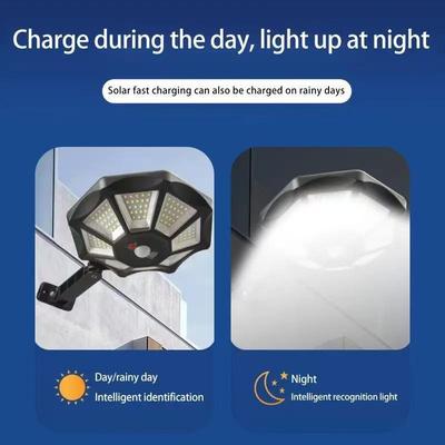High-Demand Solar Street & Wall Light with Motion Sensor and Remote Control for Outdoor Courtyard Lighting