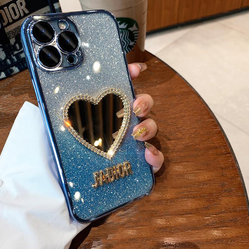 Applicable To Apple 17 Mobile Phone Case Creative IPhone 15 Protective Case 14 Gradient Glitter Mirror 16 Promax New Model