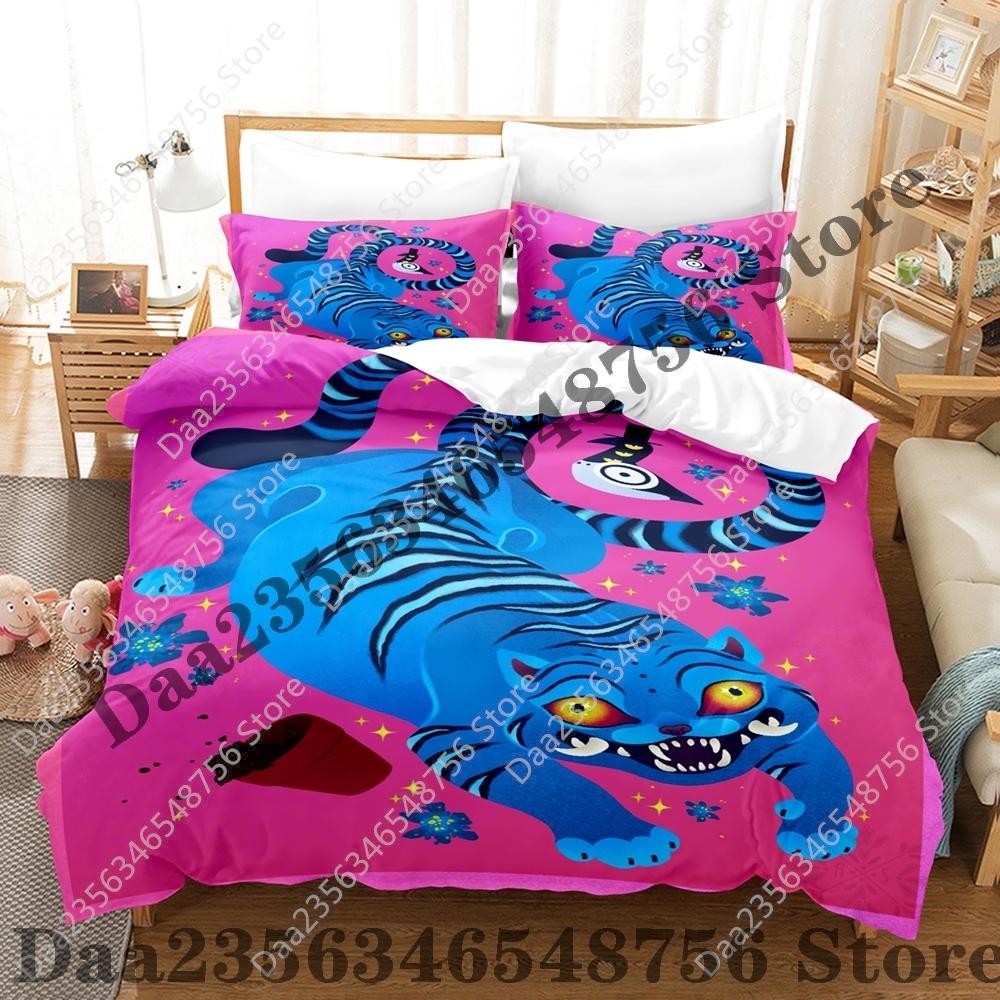 Set Biancheria da Letto Kpop Demon Hunters Singolo Gemello Matrimoniale Queen King Size Set Letto Saja Camere da Letto per Ragazzi Set Copripiumino Rumi Tuta Tre Pezzi