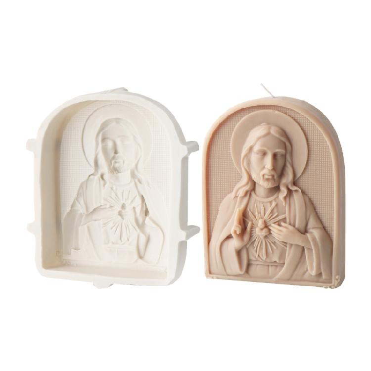 3D Gypsum Candle Mold Reusable Silicone Mold for Cake Decorating Practical Aromatherapy Crafting Mould Jewelry Supplies