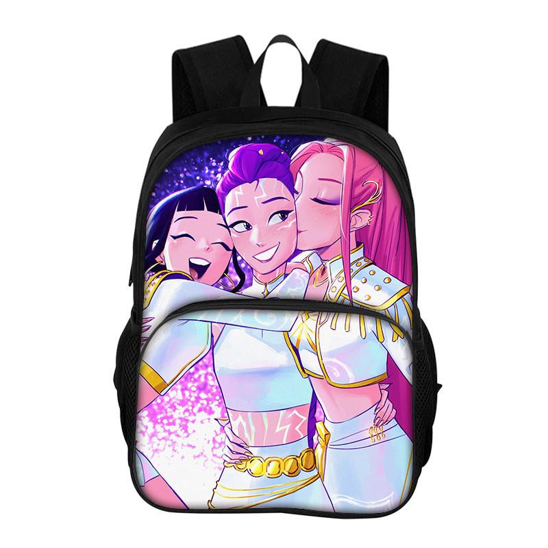 Hunter Witches Kpop Backpack With Oxford Fabric And Breathable Cushion Straps For School Students