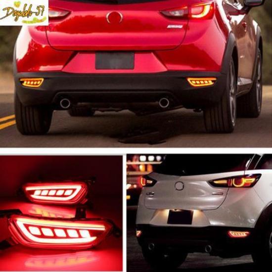 For 2016- Mazda CX-3 CX3 LED Rear Fog Light Tail Bumper Light Sets New