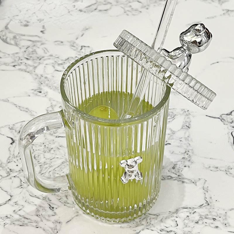 Склянка-ведмедик, чашка-поїльник з кришкою, побутова склянка для пиття