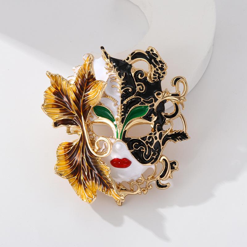 

Винтажные красивые броши-булавки с изображением лица для женщин, леди, очаровательной фигуры, для вечеринки, брошь, ювелирное украшение, подарок чёрный