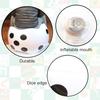 Novelty Place 2 Pcs Jumbo Inflatable Dice, 20" White and Black Giant Dice for Indoor and Outdoor Broad Game, Ludo and Pool Party