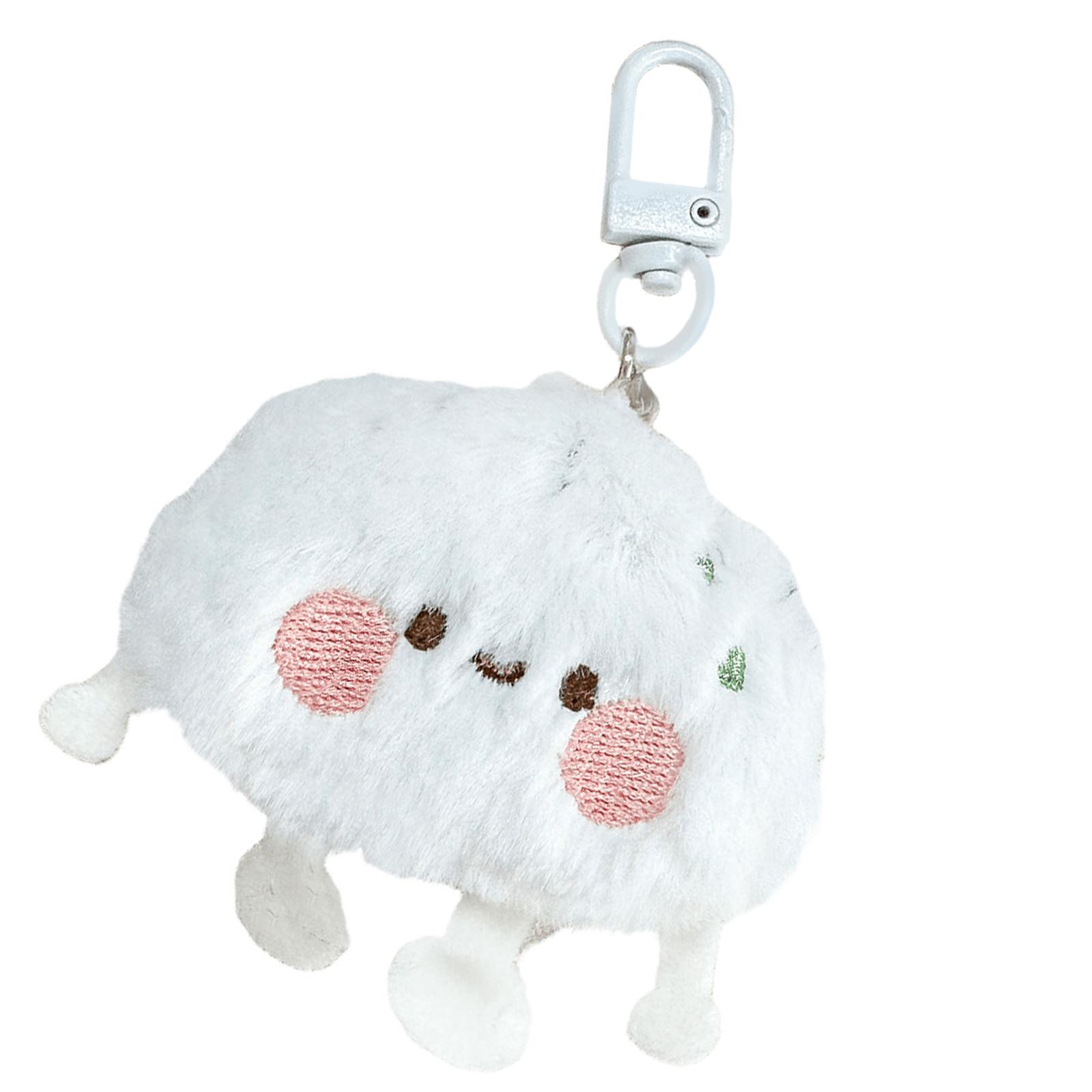 

Miniature Stuffed Bun/Dumpling/Sushi Keychain Adorable Plush Food Doll Pendant Unique Gift for Children and Collectors A