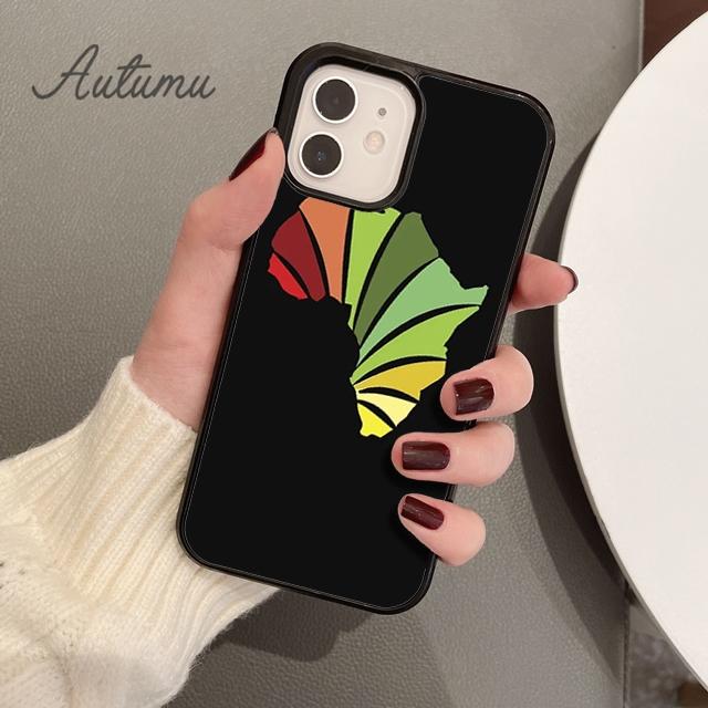 AFRICA MAP Phone Case for iPhone 11 12 13 14 Pro Max Mini X XR XS SE 2020 5 6S 7 8 Plus Samsung Galaxy S21 S22 Cover Shell