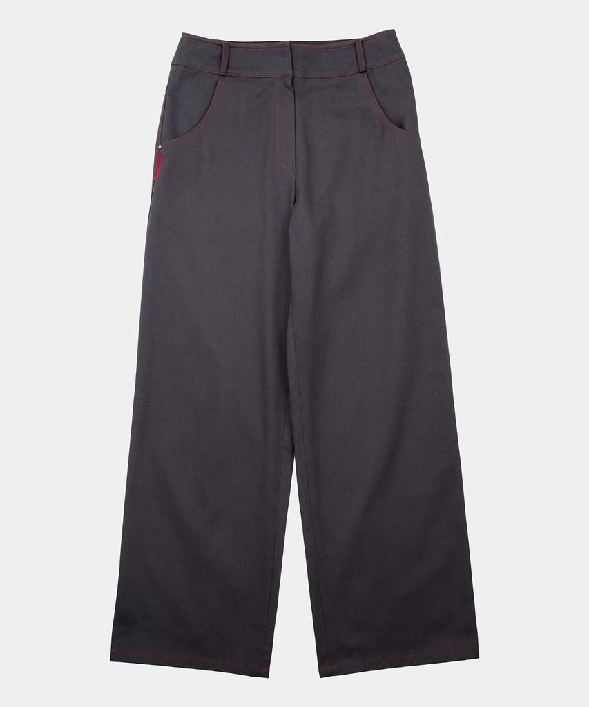 Lipeullegtibeulum Red Stitch Trousers (Charcoal)