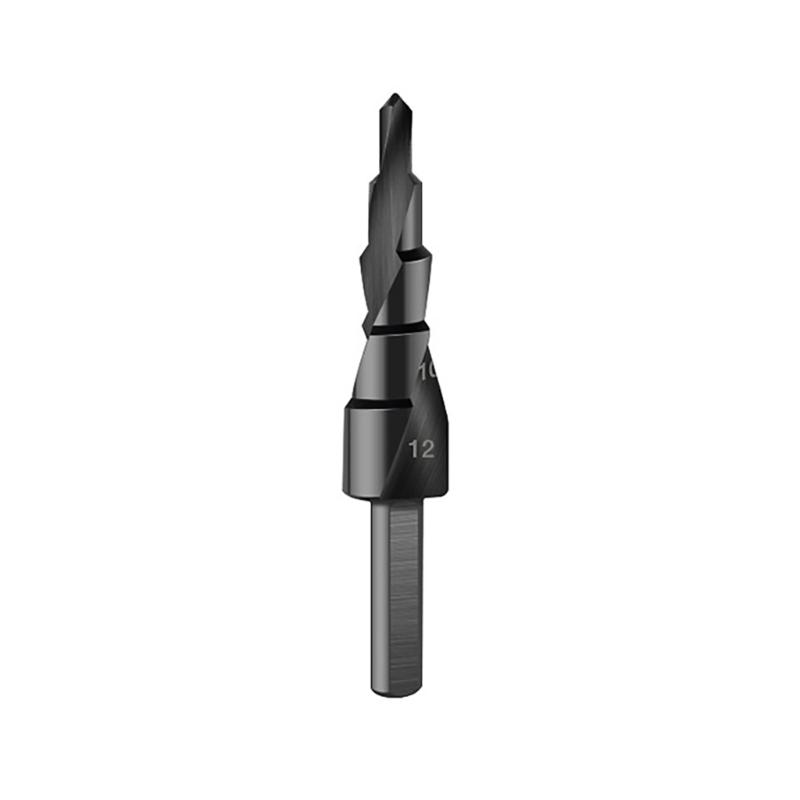 Spirals Grooved Peeling Drill with Round Shank, Sheet Metal Drill Bit, Step Drill for Metal, Taper Drill Diameter 4-32mm