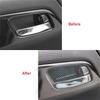 Carbon Fiber Style Inner Door Handle Bowl Cover Trims For Honda Accord 2013-2017