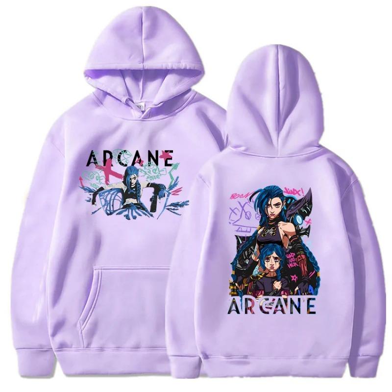 Arcane Jinx Boom Hanorace Hot Game Serial TV Imprimare Unisex Streetwear Ropa Hombre Sudadera Bărbați/Femei Haine Moale Hanorace și hanorace Unisex
