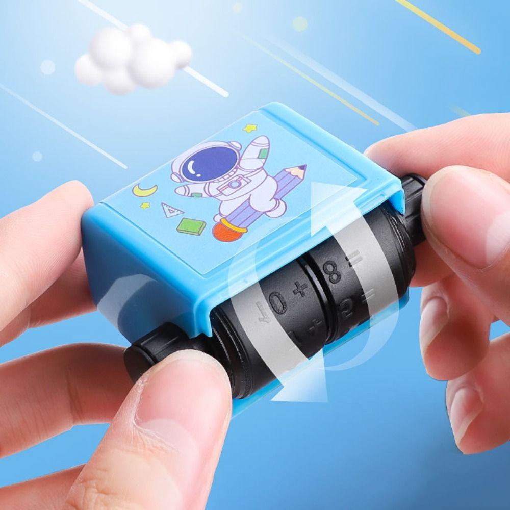 Cartoon Roller Arithmetic Seal DIY Children Math Stamp Cute Children