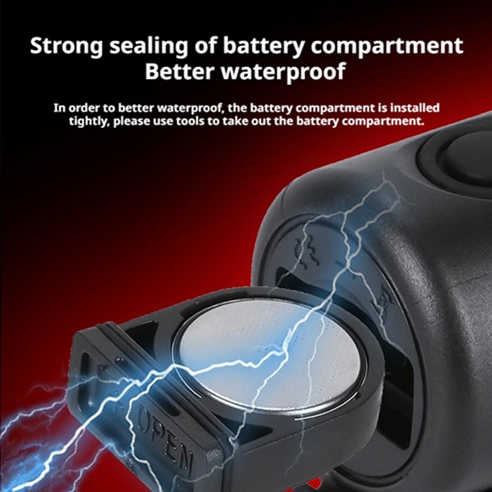 Electric Bike Horn 120dB Adults Kids Bike Horn Alarm Waterproof Electronic Bicycle Horns for Handlebars Ebike Scooter Horn