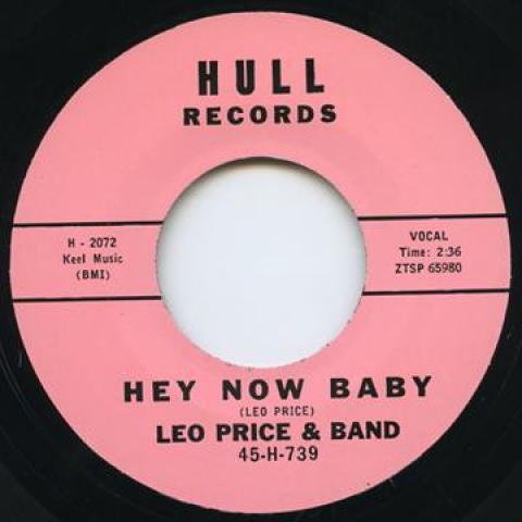 

7inch Record LEO PRICE - Hey Now Baby / Qucik Draw HULL2073 Hull 2014 UK Blues