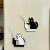 Acryl Katzen Schnurrhaare Kollektion Ornamente Magnetisch Cartoon Katze Haare Aufbewahrung Gedenkbox Katze Schiebende Vase Dekor