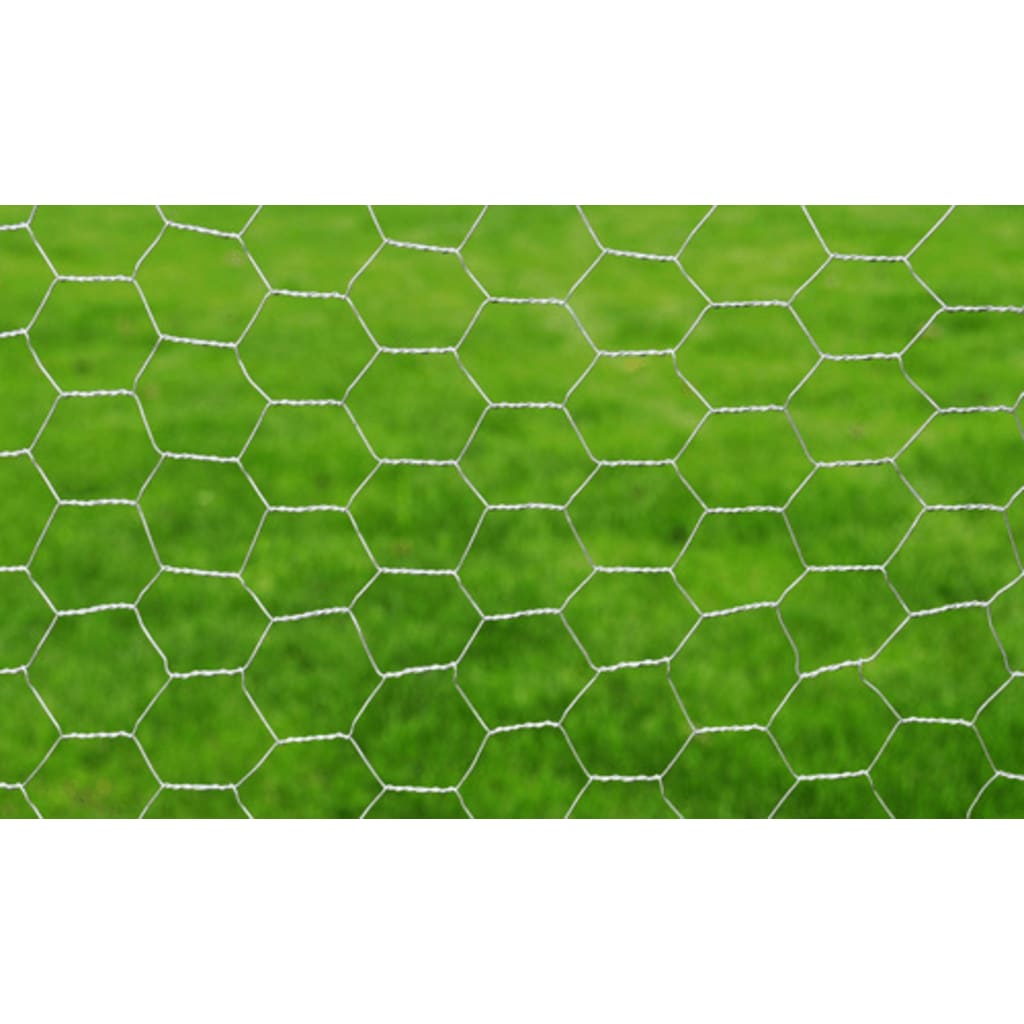 Vidaxl Ogrodzenie Z Siatki, Stal Galwanizowana, 25X0,5 M, Srebrne