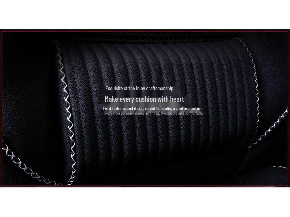 Universal Ice Silk Leather Car Seat Cover - Four Seasons, Full Surround Design
