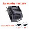 1Pcs Portable Battery Charger US/EU plug Power Tool Li-ion Charging Adapter Replacement Parts 18V 21V