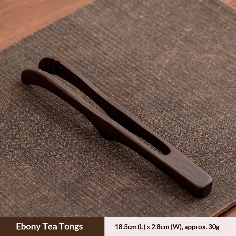 Solid Wood Tea Tongs Kung Fu Tea Set Accessories Wooden Tweezers Ebony Wood Tea Ceremony Accessories