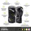 Boxerské rukavice StormCloud StarFall Bílé a žluté 16oz