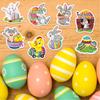 6-7cm Shiny Easter Stickers Easter Egg Sticker Laser Waterproof Stationery Scrapbooking Label Diary Journal Gift Decor 50pcs