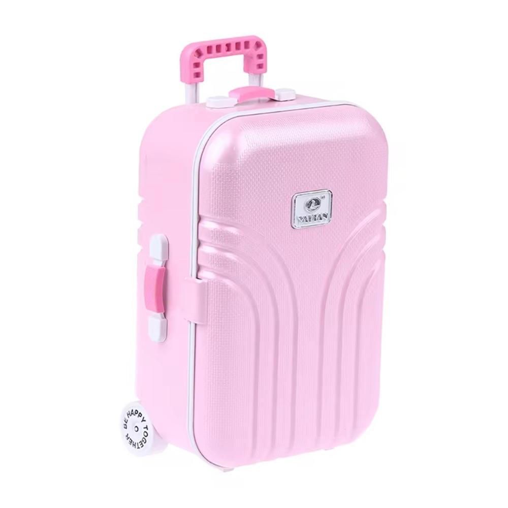 Vintage Dollhouse Miniature Suitcase Scene Decor Dolls Luggage Box Model  Dollhouse Decor