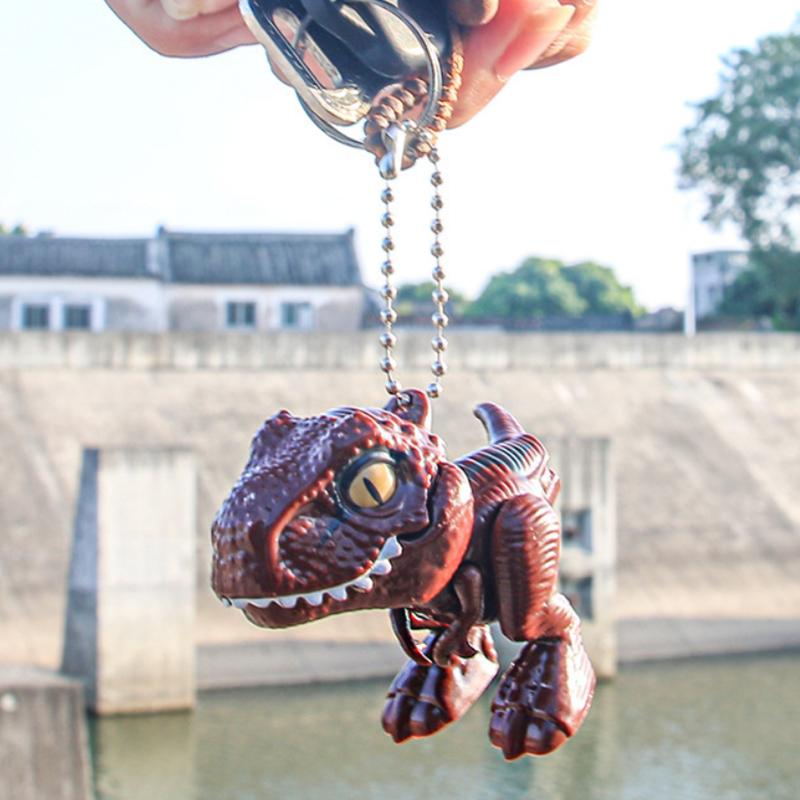 4pcs/Sets Finger Dinosaur Anime Action Figures Playthings Funny Lnteractive Biting Hand Creativity Tricky Tyrannosaurus Model