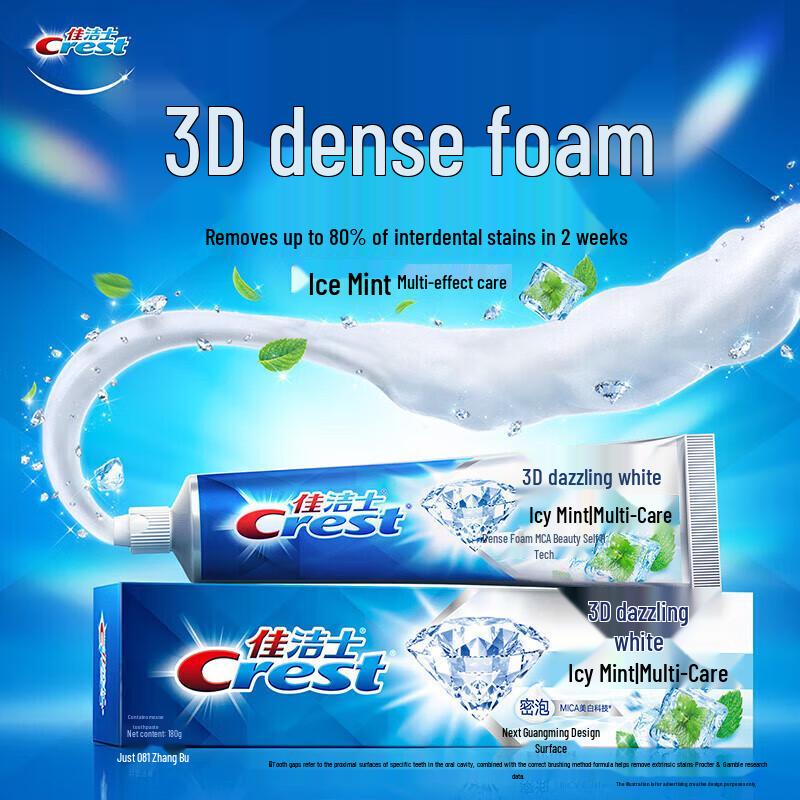 Crest 3D White Arctic Mint Toothpaste 4-Pack