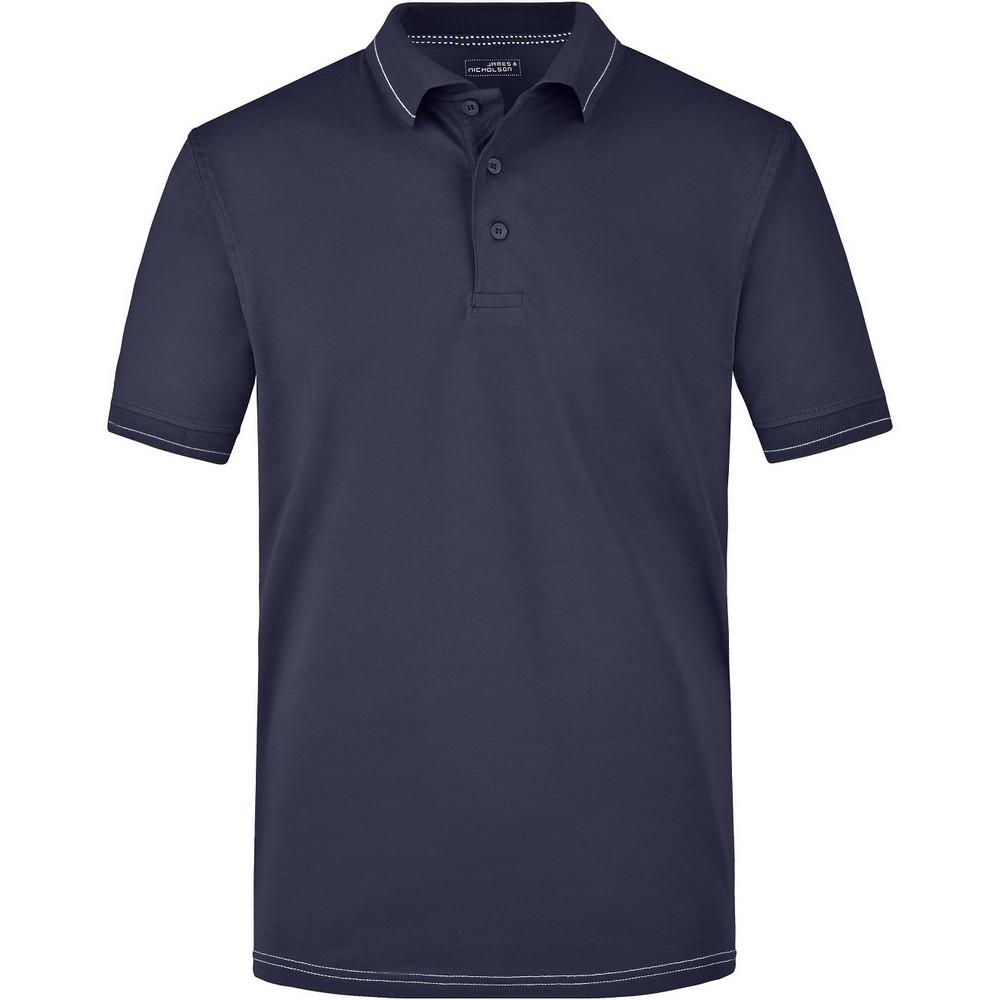 James and Nicholson Mens Elasticated Polo Shirt