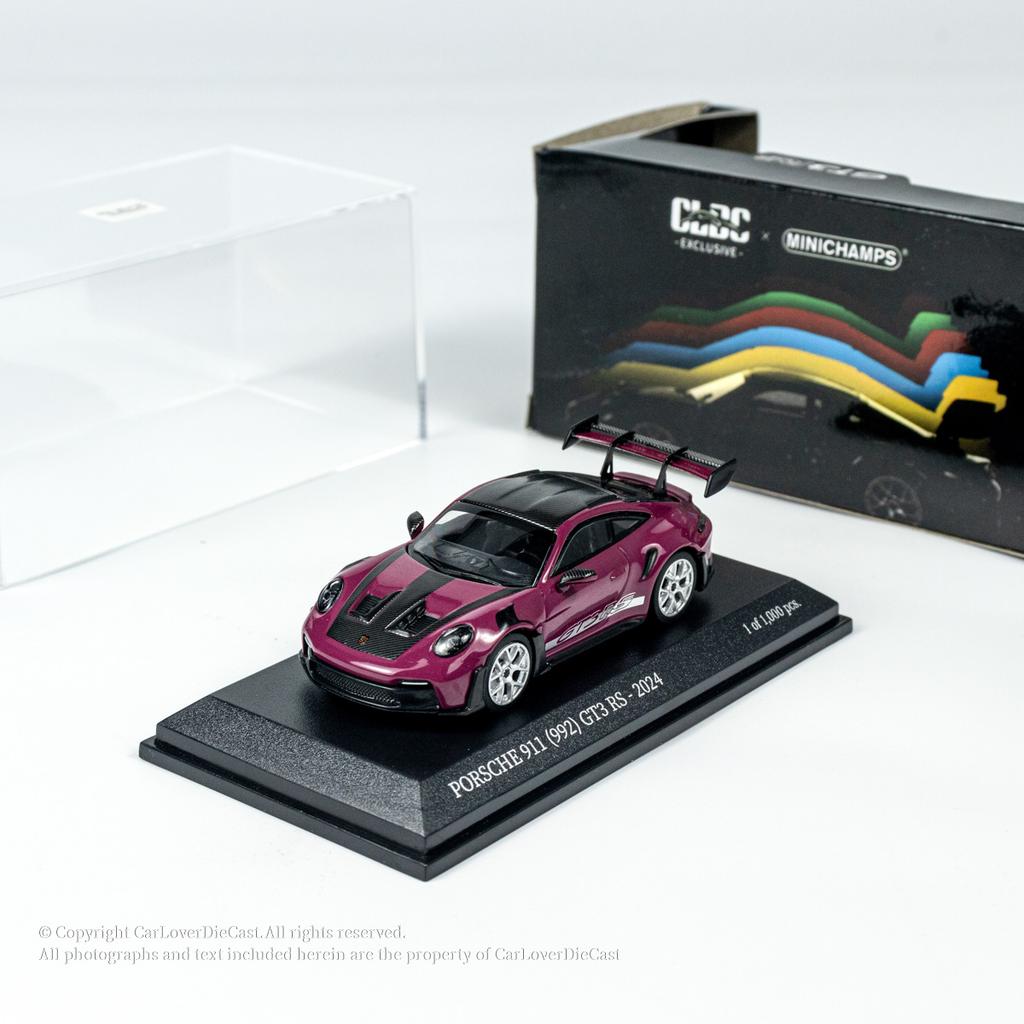 MINICHAMPS 1/64 Porsche 911 (992) GT3 RS Die-Cast Car Model Simulation Static Display Cars Collection Alloy Cars Model Boy Gift