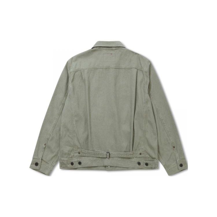 Levis Solid Color Single-Breasted Denim Jacket Men Jackets Gray A2699-0003